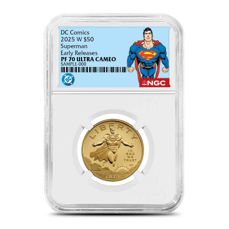 2025 1/2 oz Proof DC Comics Superman American Liberty Gold Coin NGC PF70 ER UCAM (Superman Label)