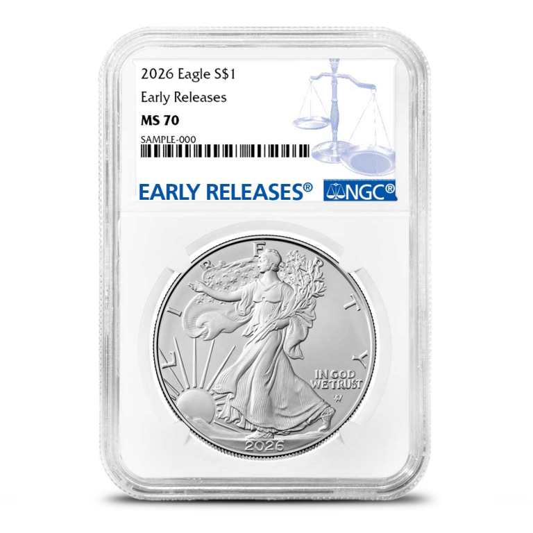 2026 1 oz American Silver Eagle Coin NGC MS70 ER